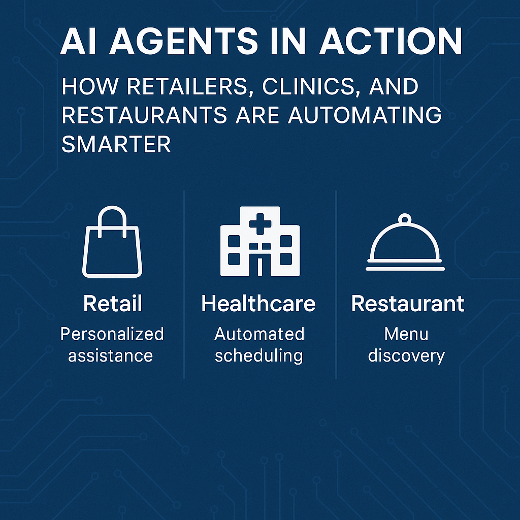 AI Agents in Action: How Retailers, Clinics, and Restaurants Are Automating Smarter